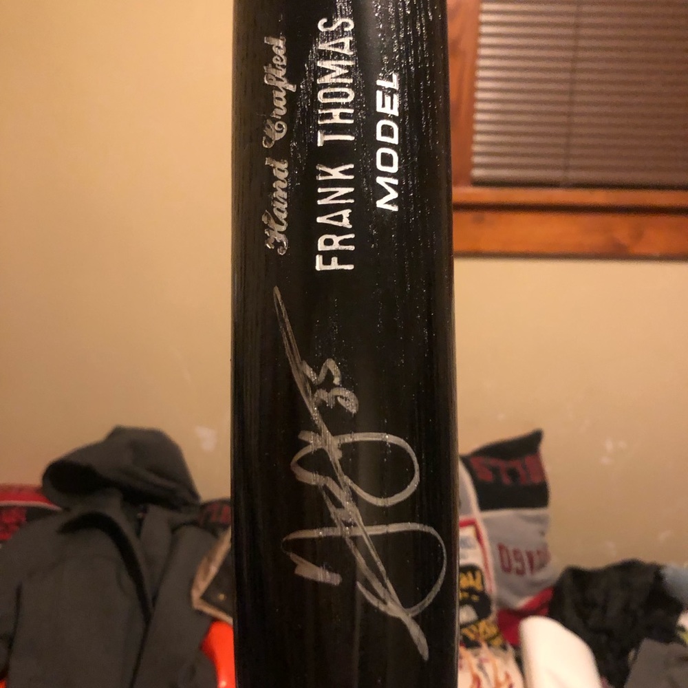 Frank Thomas autograph bat